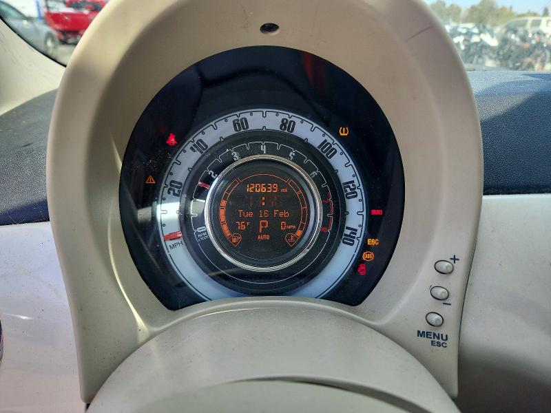 Photo 9 from auction – 2012 FIAT 500 with VIN 3C3CFFER6CT148896