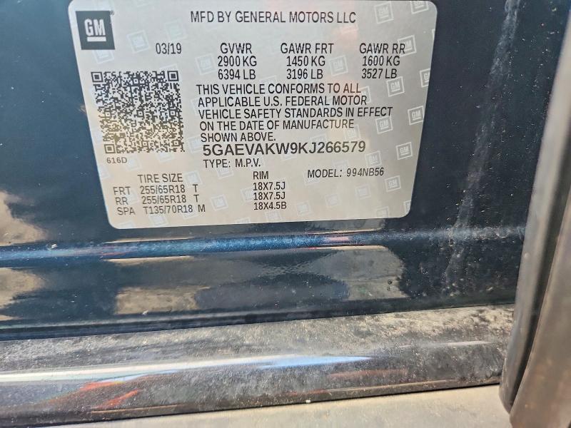 Фото 14 с аукциона – 2019 BUICK ENCLAVE с VIN 5GAEVAKW9KJ266579