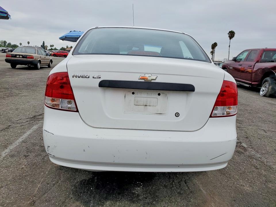 Photo 6 from auction – 2006 CHEVROLET AVEO with VIN KL1TD56696B675828