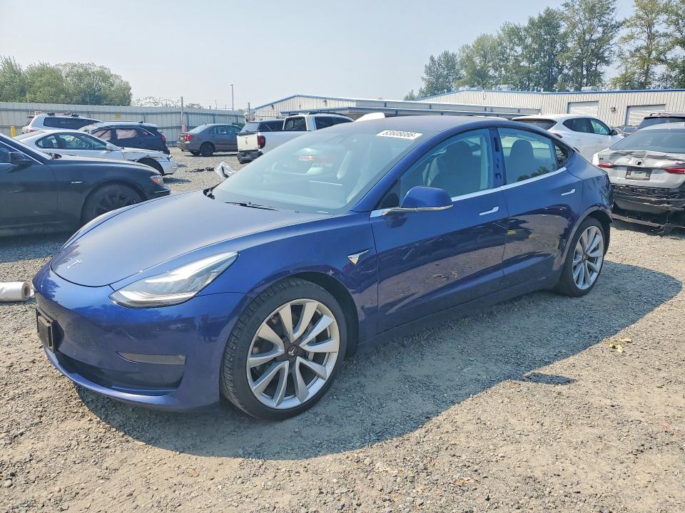 TESLA MODEL 3 2018 with VIN 5YJ3E1EA1JF076013 - Photo from auction