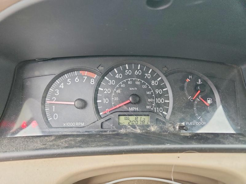 Photo 9 from auction – 2006 TOYOTA COROLLA with VIN JTDBR32E960066368