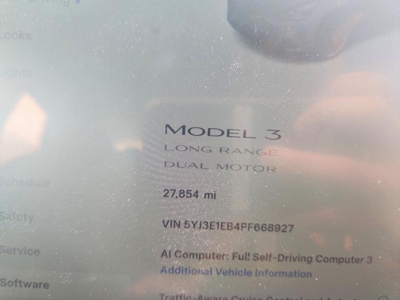 Photo 9 from auction – 2023 TESLA MODEL 3 with VIN 5YJ3E1EB4PF668927