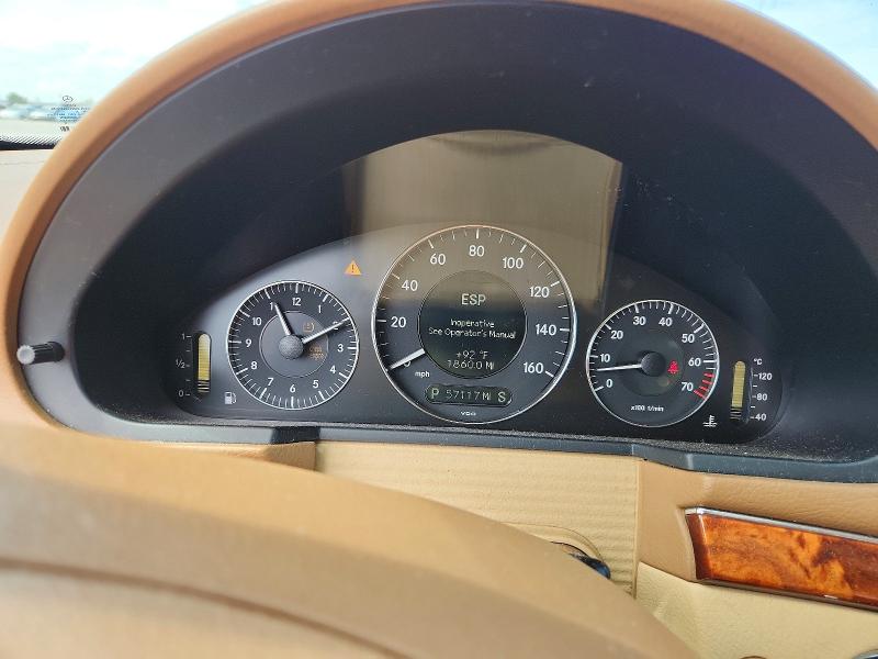 Photo 9 from auction – 2009 MERCEDES-BENZ E with VIN WDBUF56X49B432298