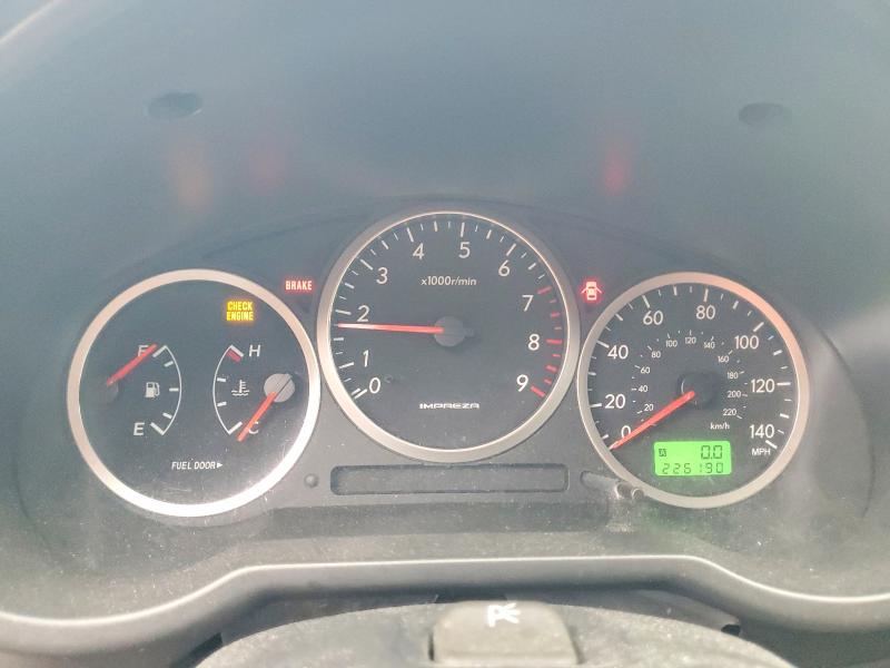 Photo 9 from auction – 2004 SUBARU IMPREZA with VIN JF1GG29674G803288