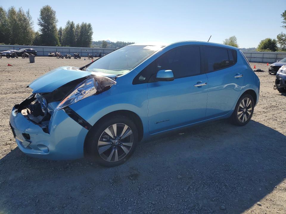 NISSAN LEAF 2015 with VIN 1N4AZ0CP1FC313669 - Photo from auction