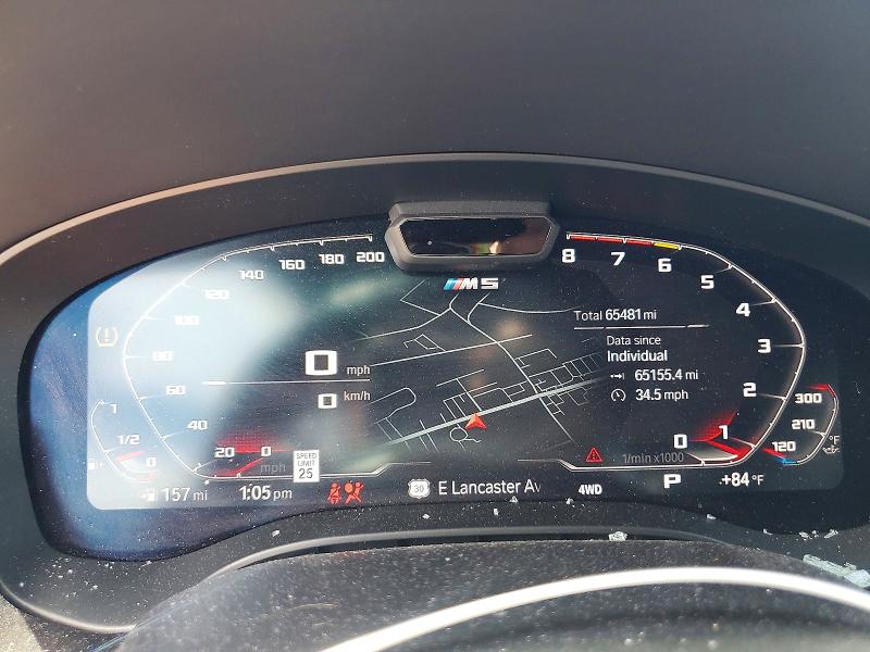 Photo 9 from auction – 2022 BMW M5 with VIN WBS83CH0XNCH73141