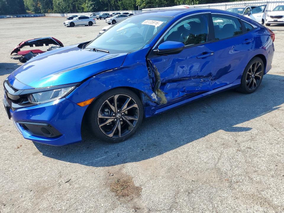 HONDA CIVIC 2019 с VIN 2HGFC2F82KH504091 - Снимка от търг