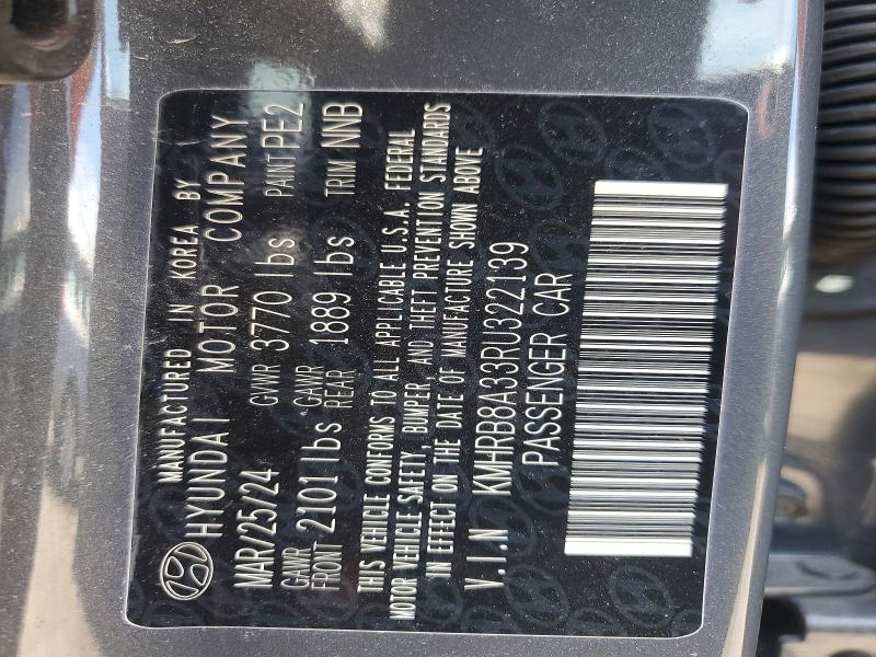 Photo 14 from auction – 2024 HYUNDAI VENUE with VIN KMHRB8A33RU322139