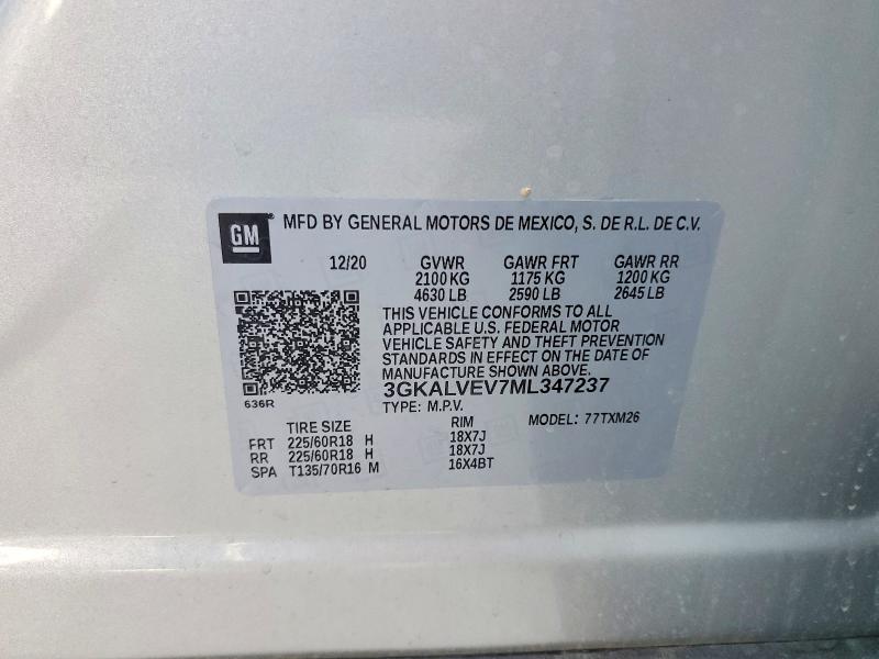 Фото 14 с аукциона – 2021 GMC TERRAIN с VIN 3GKALVEV7ML347237