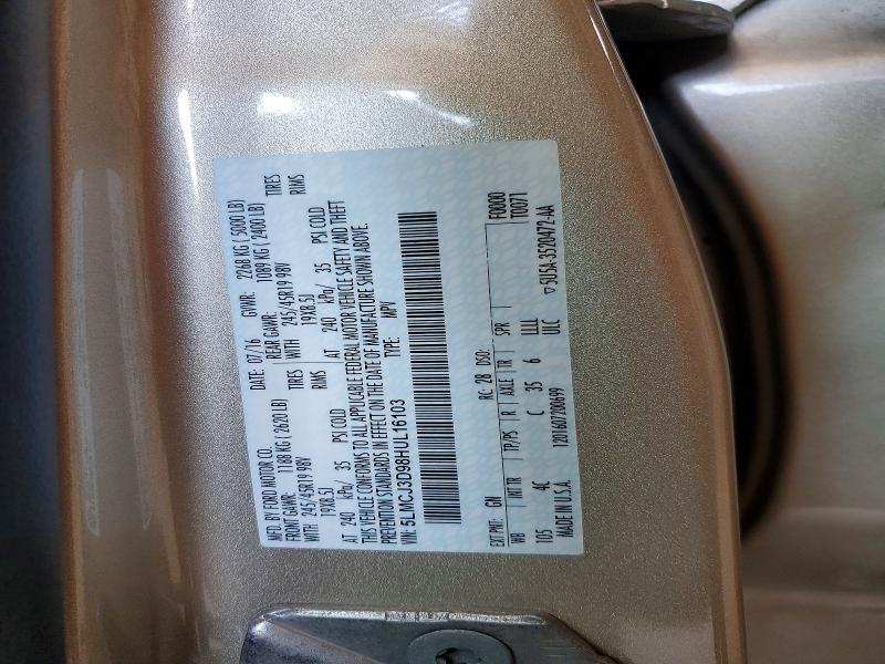 Photo 14 from auction – 2017 LINCOLN MKC with VIN 5LMCJ3D98HUL16103