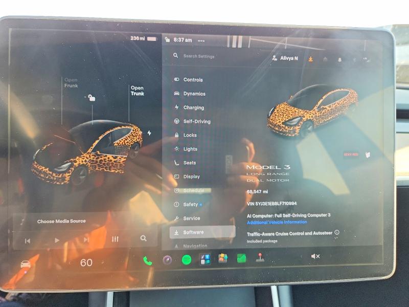 Foto 9 de la subasta – 2020 TESLA MDL 3 con VIN 5YJ3E1EB8LF710994