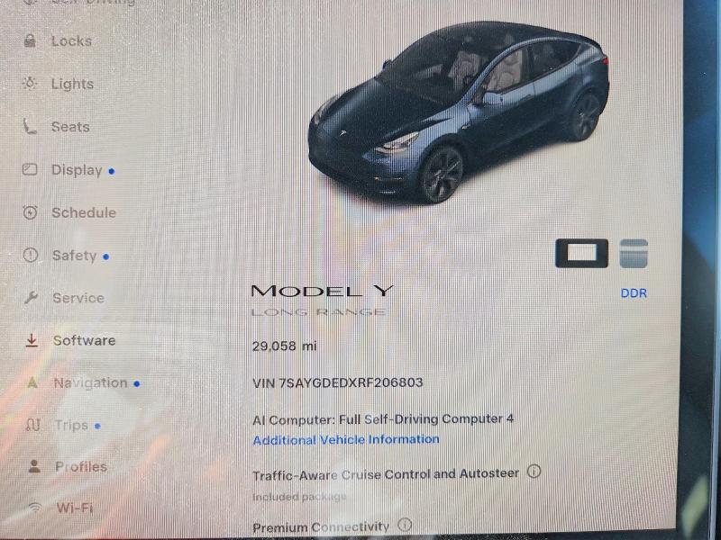 Photo 9 from auction – 2024 TESLA MODEL Y with VIN 7SAYGDEDXRF206803