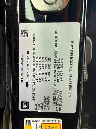 Photo 12 from auction – 2023 CHEVROLET SUBURBAN with VIN 1GNSKCKDXPR129185