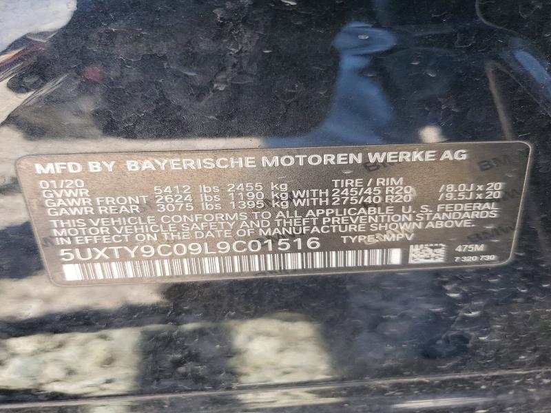 Photo 14 from auction – 2020 BMW X3 with VIN 5UXTY9C09L9C01516
