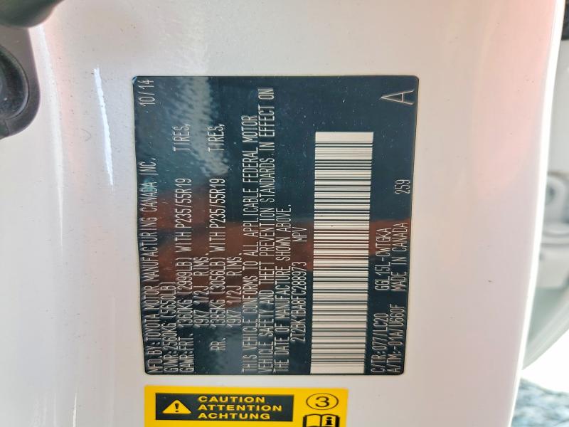 Photo 14 from auction – 2015 LEXUS RX 350 with VIN 2T2BK1BA8FC288973