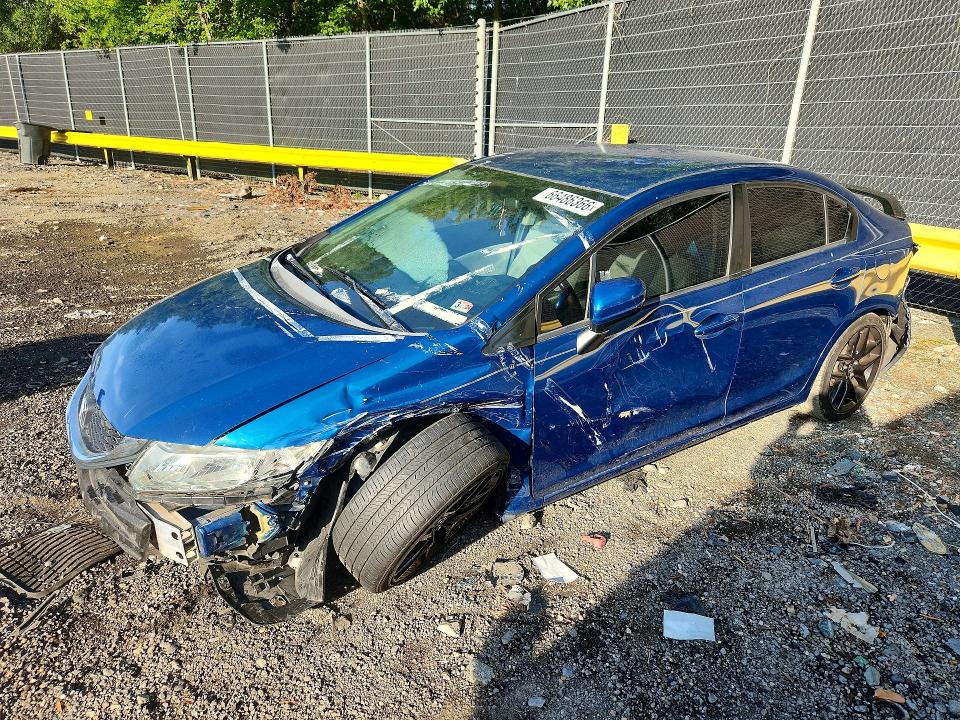 HONDA CIVIC 2014 with VIN 2HGFB2F50EH511599 - Photo from auction