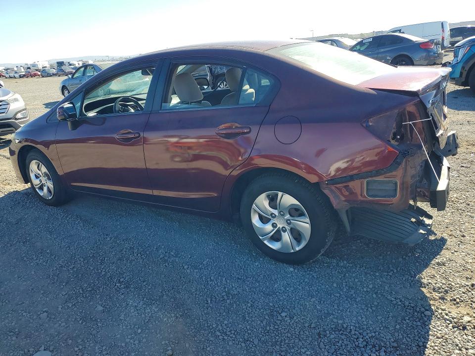 Photo 2 from auction – 2013 HONDA CIVIC with VIN 19XFB2F51DE225088