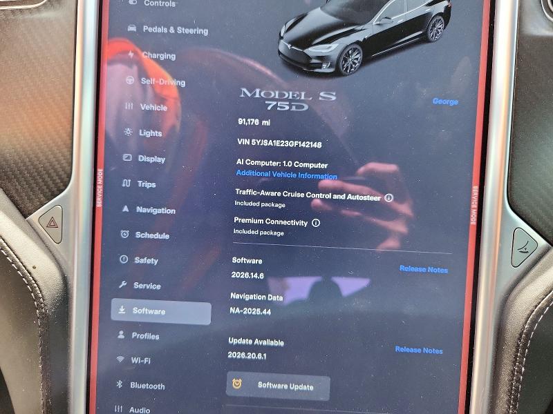 Photo 9 from auction – 2016 TESLA MODEL S with VIN 5YJSA1E23GF142148