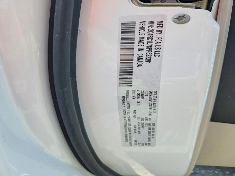 Photo 14 from auction – 2023 CHRYSLER PACIFICA with VIN 2C4RC1L78PR622391