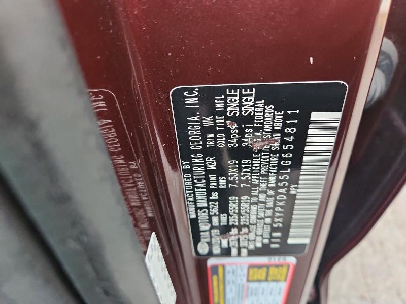 Photo 14 from auction – 2020 KIA SORENTO with VIN 5XYPKDA55LG654811