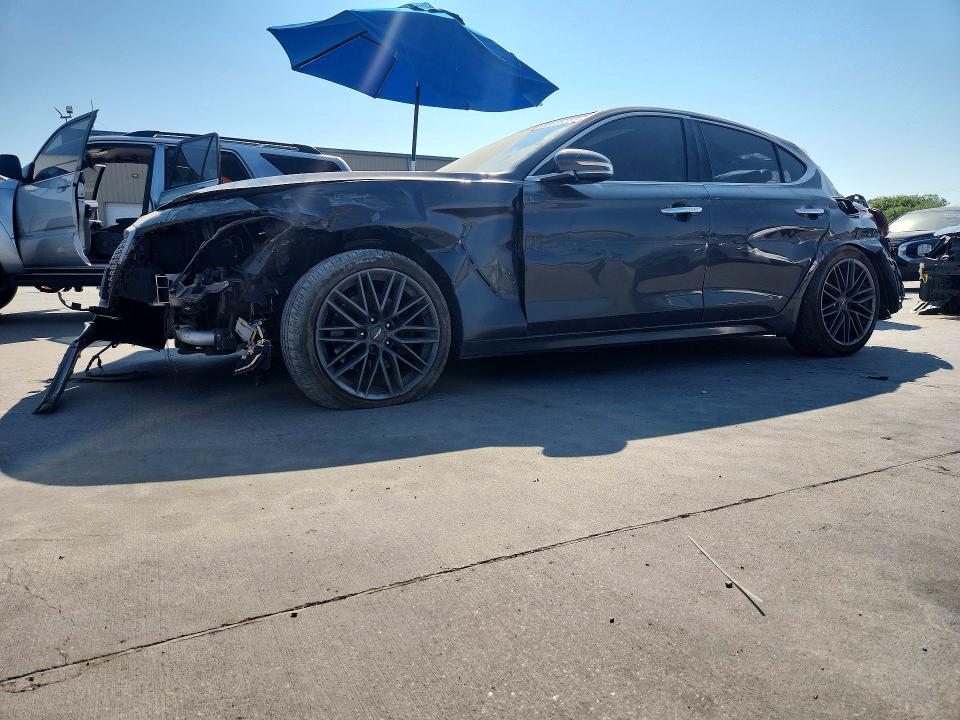 GENESIS G70 2019 with VIN KMTG34LA8KU022701 - Photo from auction