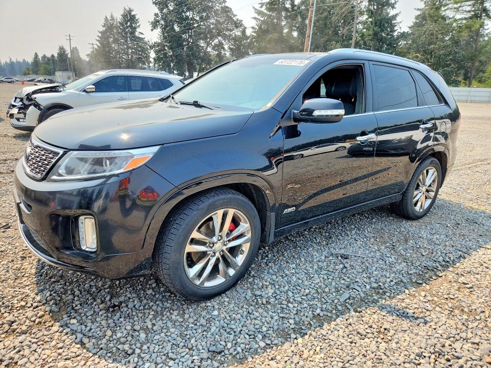 KIA SORENTO 2014 with VIN 5XYKWDA70EG449738 - Photo from auction