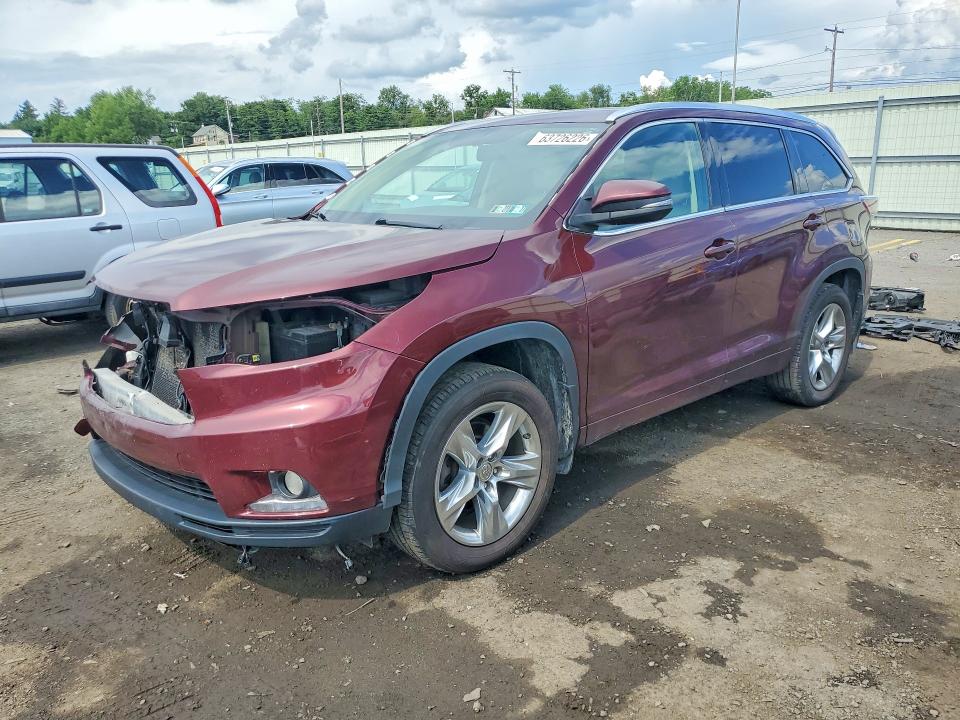 TOYOTA HIGHLANDER 2015 with VIN 5TDDKRFH3FS196826 - Photo from auction