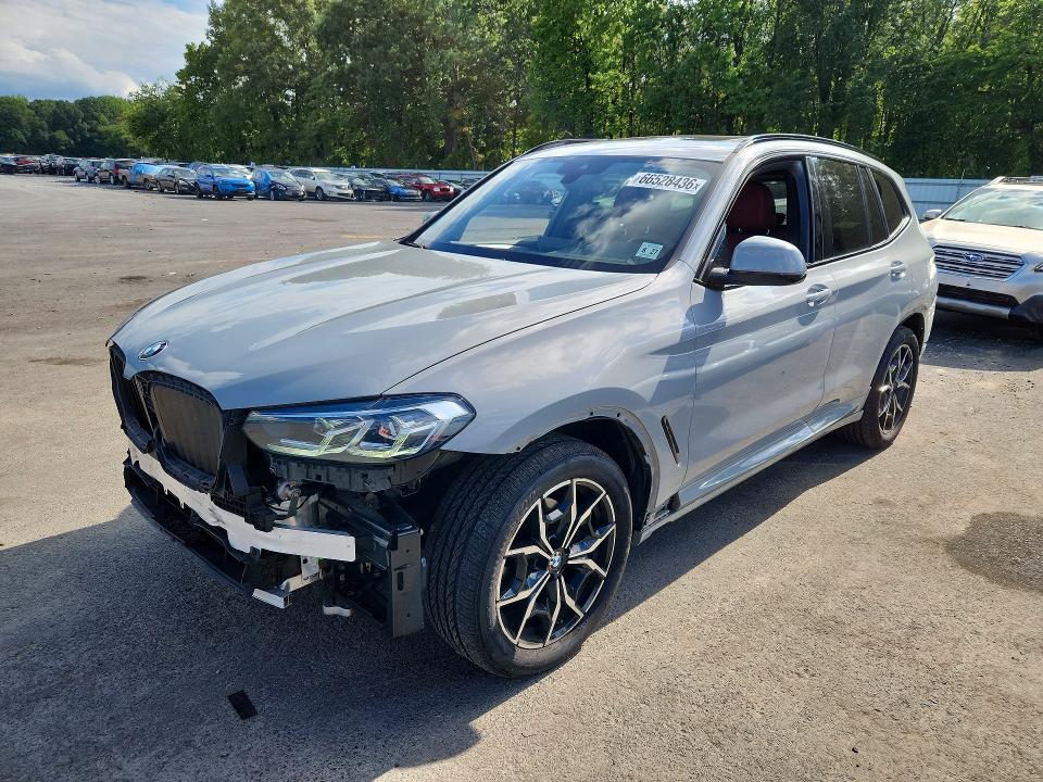 BMW X3 2022 with VIN 5UX53DP01N9N42459 - Photo from auction