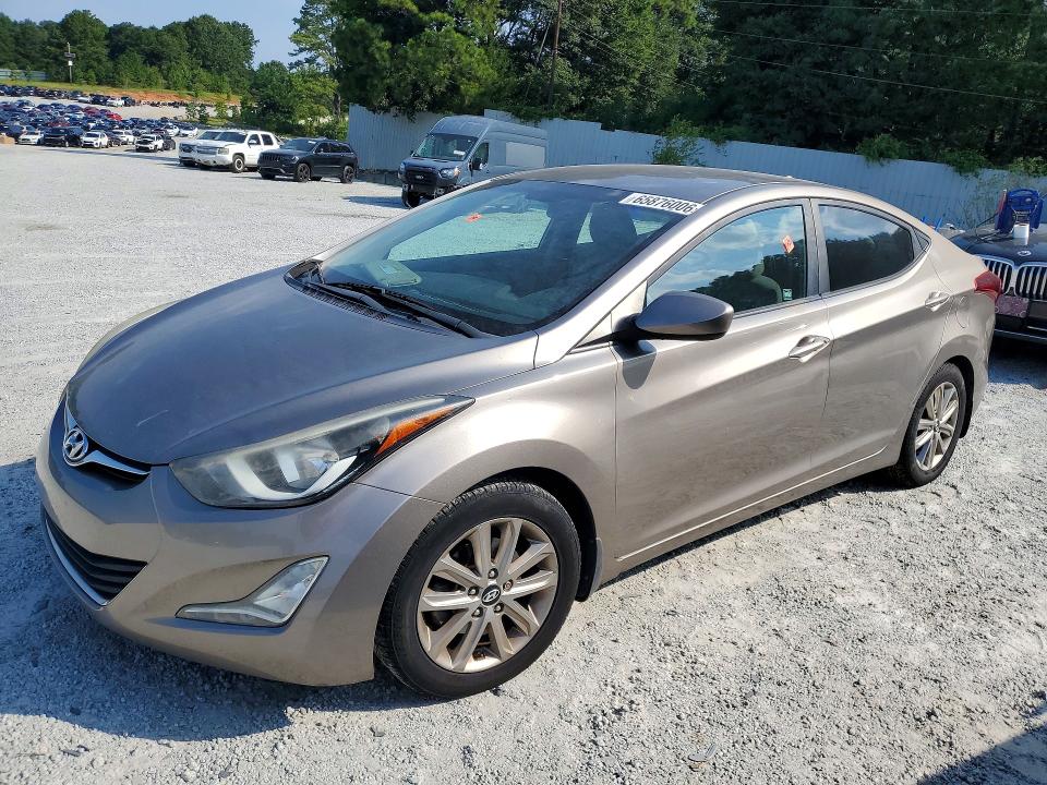 HYUNDAI ELANTRA 2014 with VIN 5NPDH4AE1EH501596 - Photo from auction