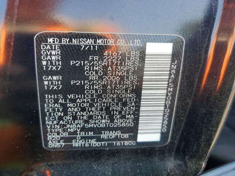 Photo 14 from auction – 2011 NISSAN JUKE with VIN JN8AF5MV0BT025850