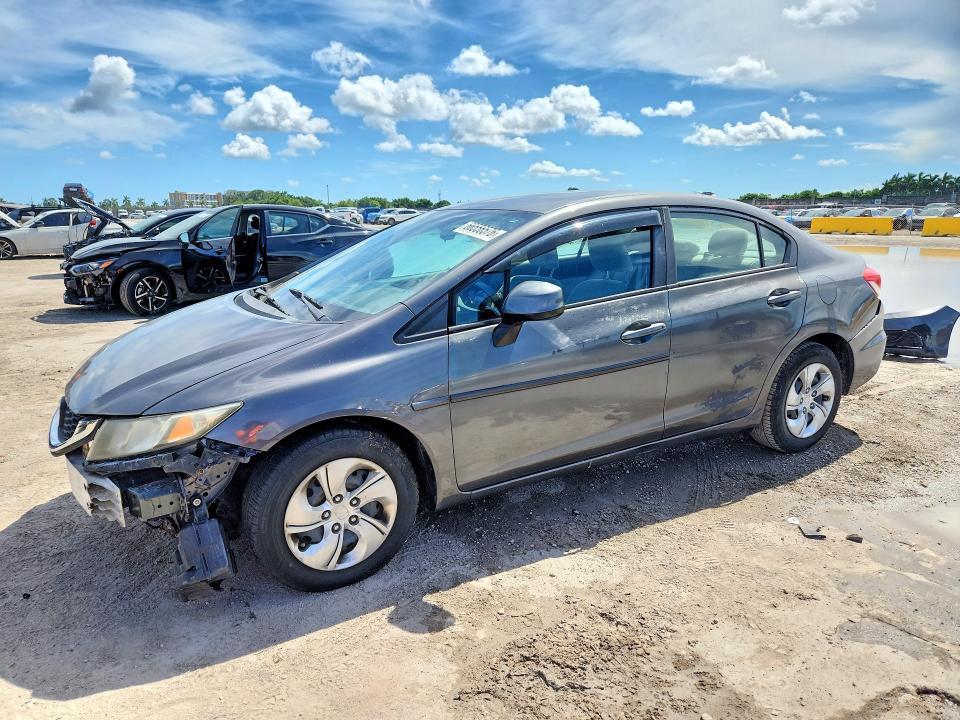 HONDA CIVIC 2013 with VIN 2HGFB2F57DH535235 - Photo from auction
