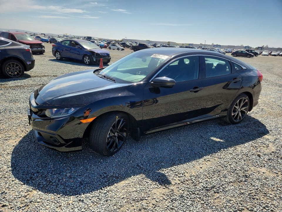 HONDA CIVIC 2019 مع رقم تعريف المركبة 2HGFC2F89KH515511 - صورة من المزاد