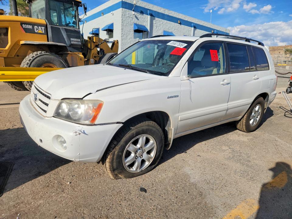 TOYOTA HIGHLANDER 2002 with VIN JTEHF21A920087626 - Photo from auction