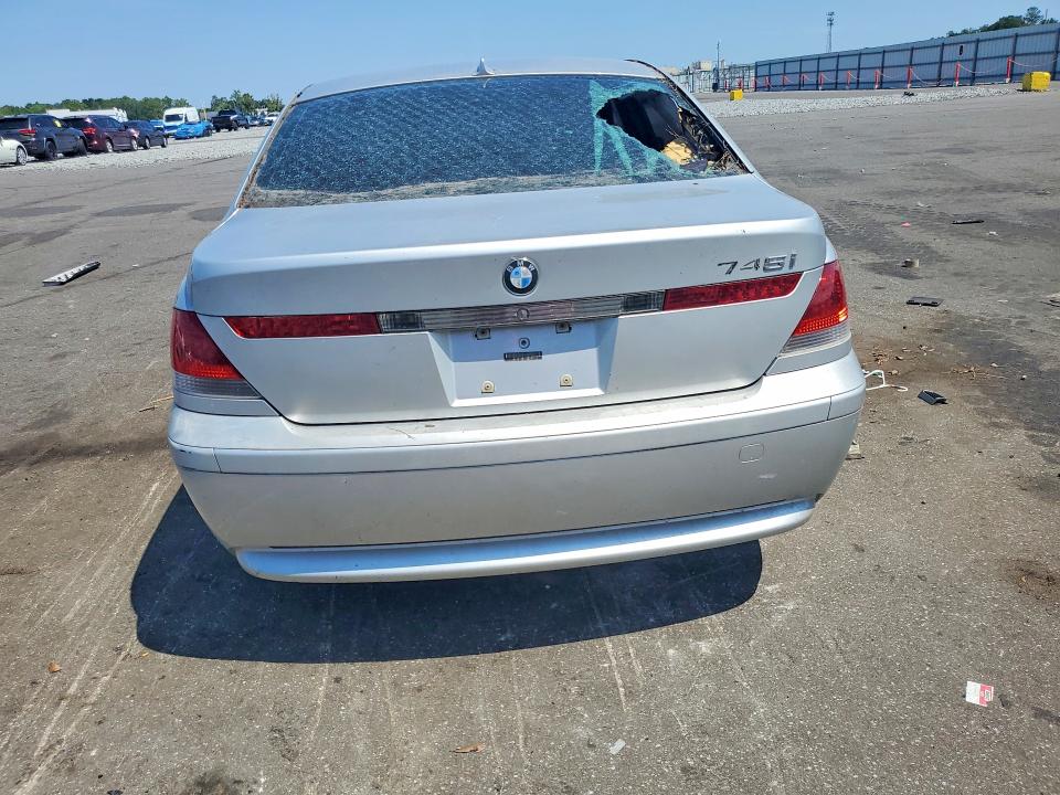 Photo 6 from auction – 2003 BMW 745 with VIN WBAGL63463DP64548