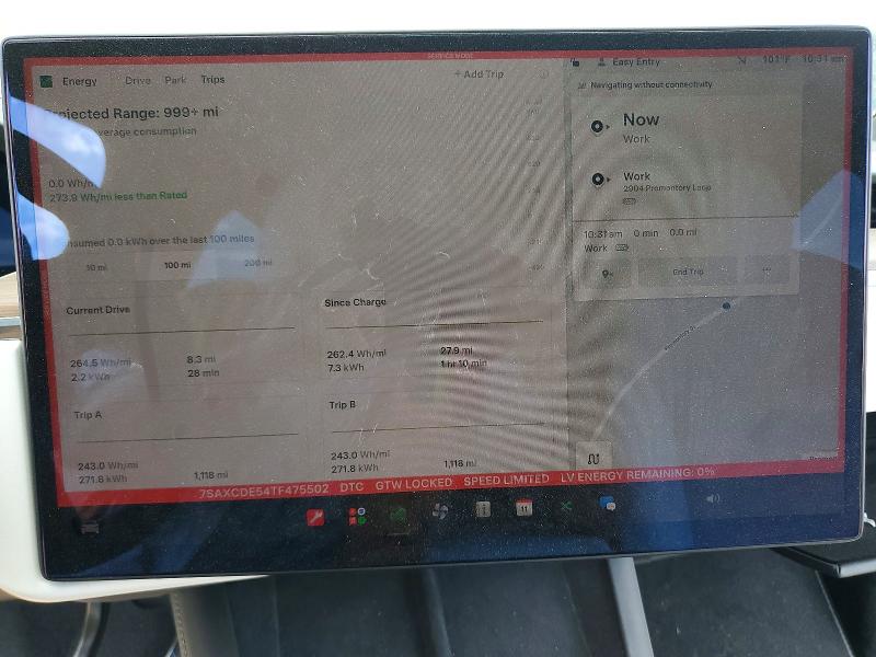 Photo 9 from auction – 2026 TESLA MODEL X with VIN 7SAXCDE54TF475502