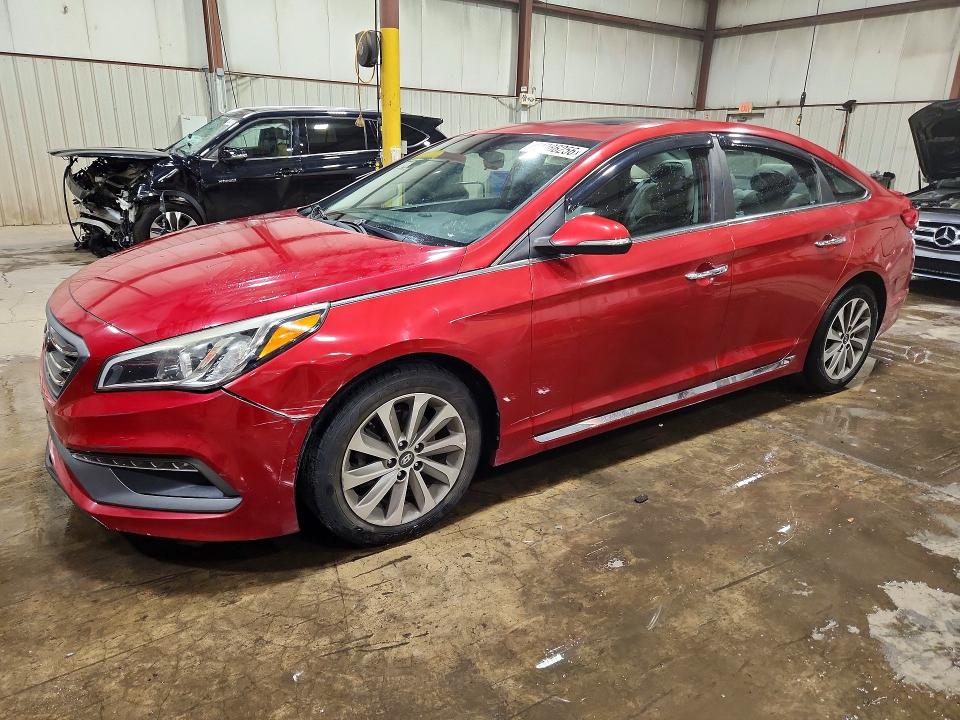 HYUNDAI SONATA 2017 with VIN 5NPE34AF9HH587384 - Photo from auction