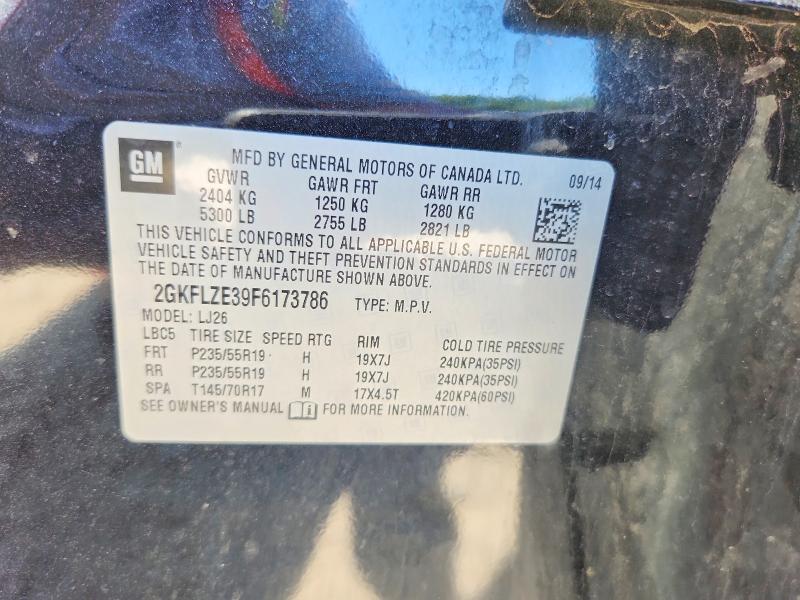 Photo 14 from auction – 2015 GMC TERRAIN with VIN 2GKFLZE39F6173786