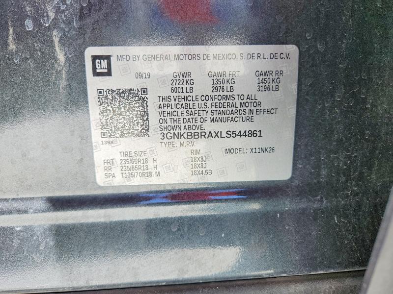 Photo 14 from auction – 2020 CHEVROLET BLAZER with VIN 3GNKBBRAXLS544861