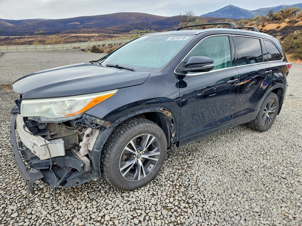 TOYOTA HIGHLANDER 2016 with VIN 5TDJKRFH9GS286356 - Photo from auction