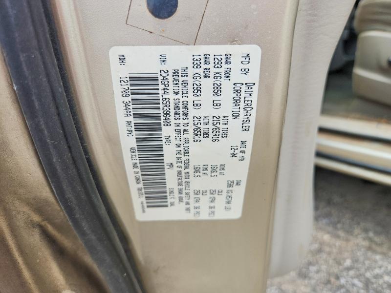 Photo 14 from auction – 2005 DODGE GRAND CARAVAN with VIN 2D4GP44L65R396408