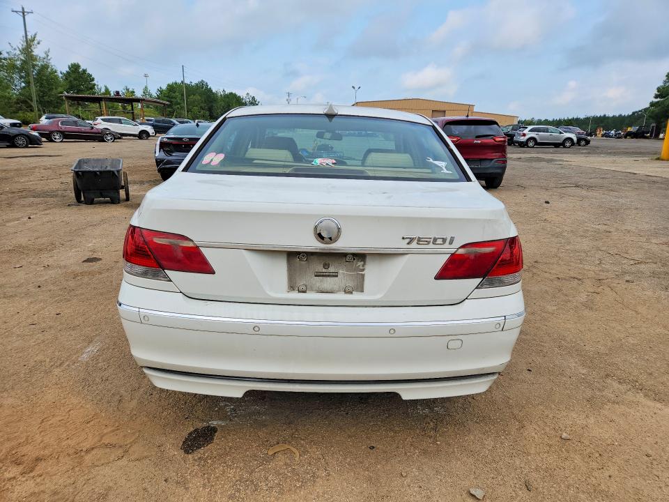 Photo 6 from auction – 2007 BMW 750 with VIN WBAHL83597DT07540