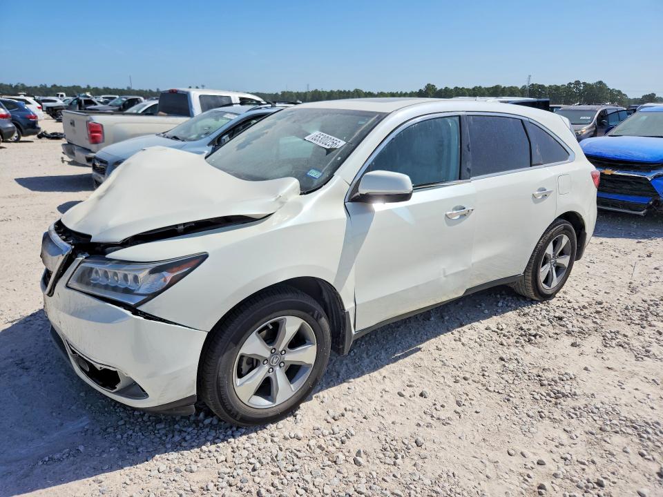 ACURA MDX 2016 with VIN 5FRYD3H24GB009213 - Photo from auction
