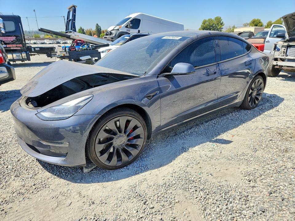 TESLA MODEL 3 2022 with VIN 5YJ3E1EC2NF296378 - Photo from auction