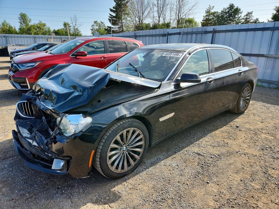 BMW 740 2013 with VIN WBAYF4C58DDE23567 - Photo from auction