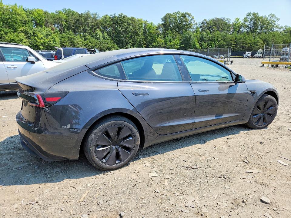 Photo 3 from auction – 2024 TESLA MODEL 3 with VIN 5YJ3E1EAXRF729367