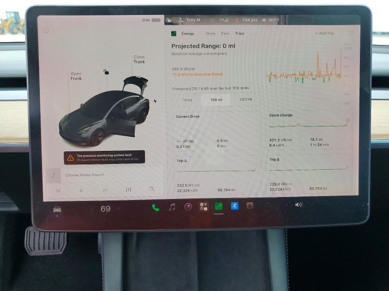 Photo 9 from auction – 2021 TESLA MODEL 3 with VIN 5YJ3E1EAXMF083076
