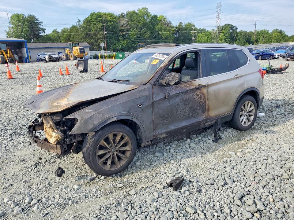 BMW X3 2013 with VIN 5UXWX9C59D0D04159 - Photo from auction