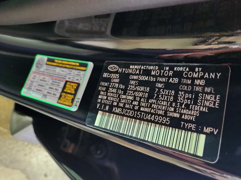 Photo 14 from auction – 2026 HYUNDAI TUCSON with VIN KM8JCDD15TU449995