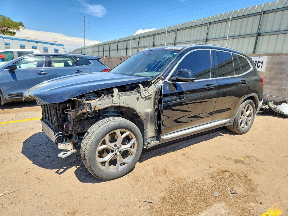 BMW X3 2021 with VIN 5UXTY5C03M9F00509 - Photo from auction