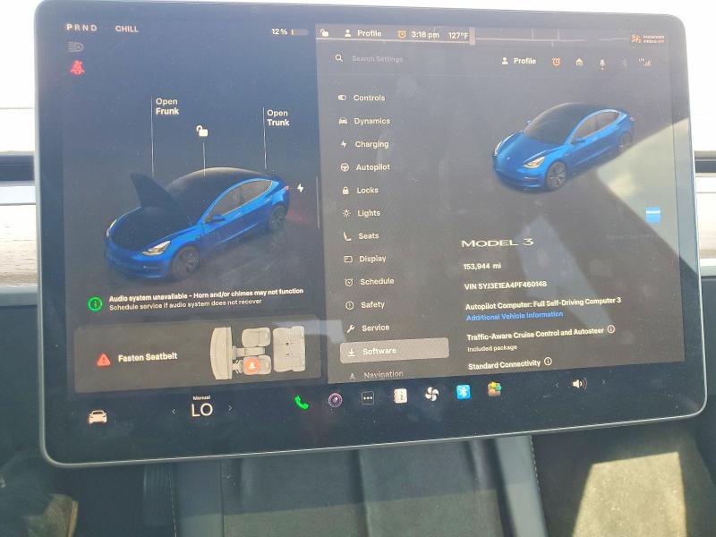 Photo 9 from auction – 2023 TESLA MODEL 3 with VIN 5YJ3E1EA4PF460148